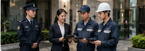 保全與物業維護團隊現場整合協調